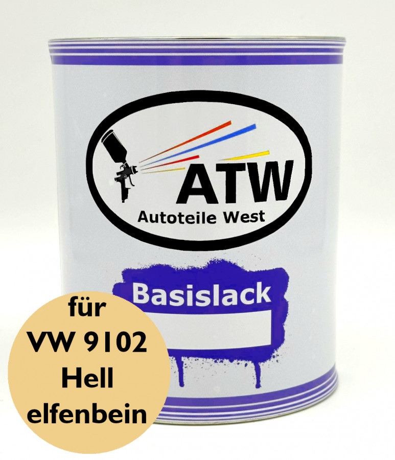 Autolack für VW 9102 Hellelfenbein